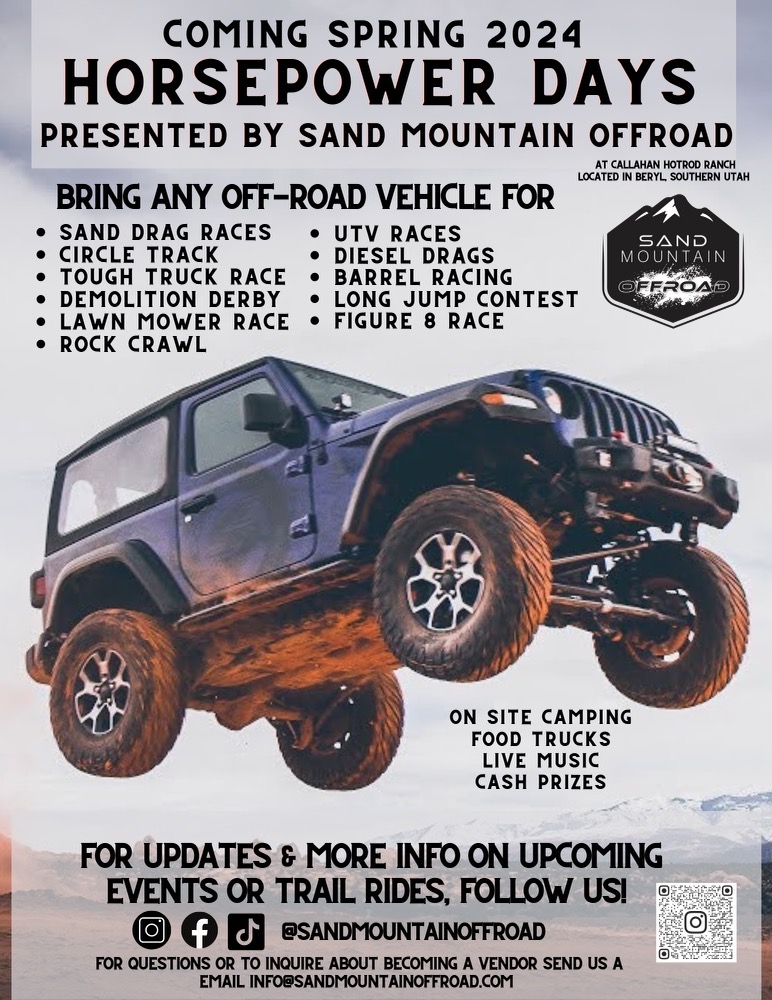 Horsepower Days Promotional Event with Sand Mountain Offroad
